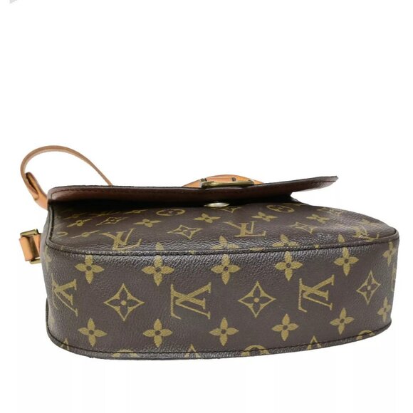 LOUIS VUITTON Saint Cloud GM Shoulder Bag Monogram Leather Brown - Picture 6 of 16
